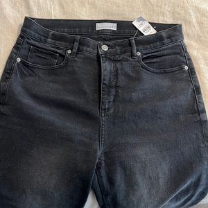 Loft Brand New Black ankle flair jeans